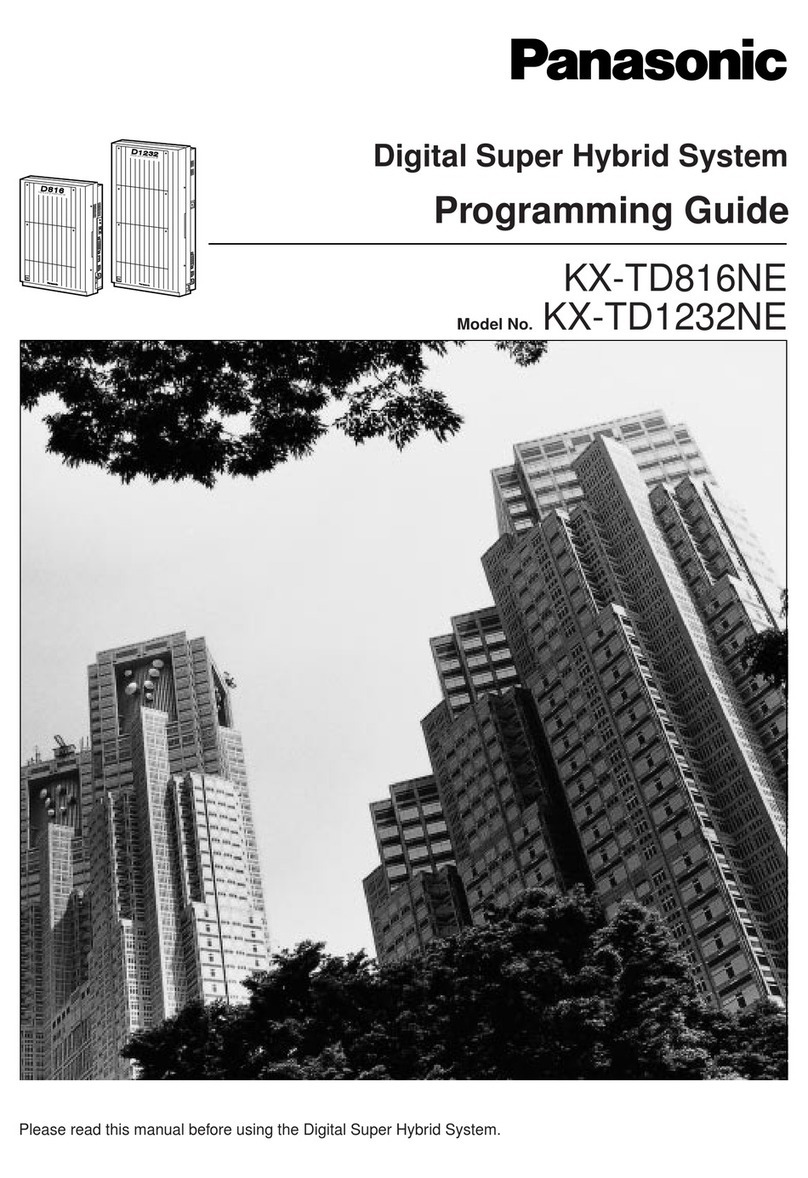 Panasonic KX-TD1232NE Programming guide