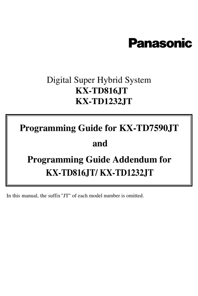 Panasonic KX-TD816JT Operating instructions