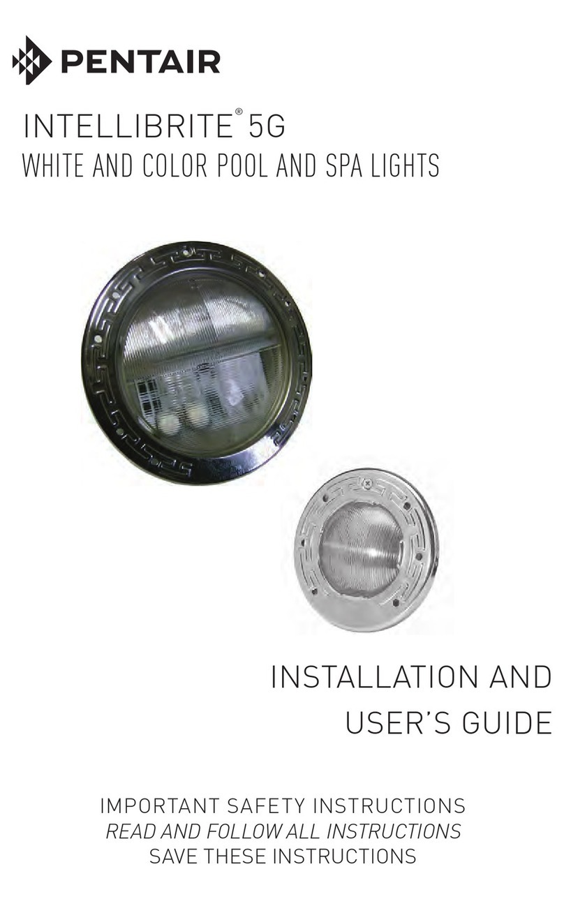 Pentair INTELLIBRITE 5G Installation and user guide