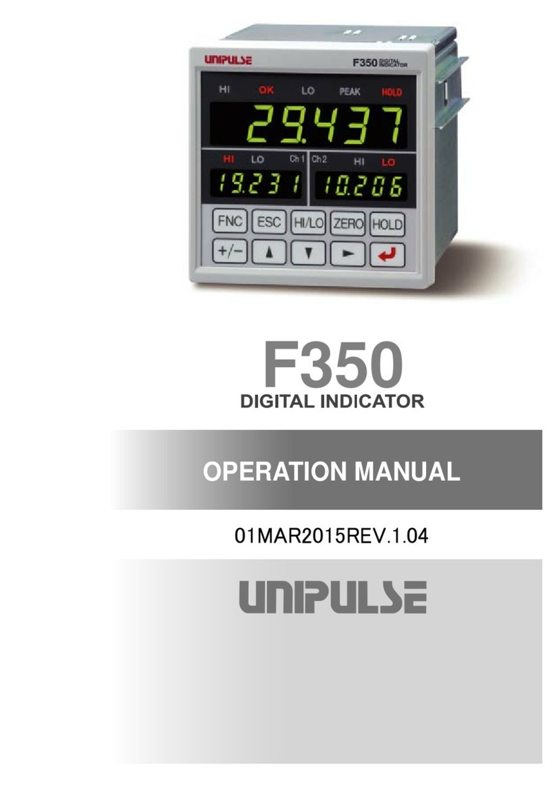 Unipulse F350 Operation manual