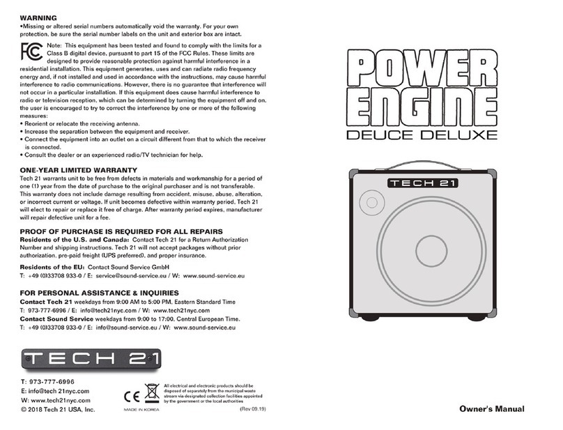 tech21 Power Engine Deuce Deluxe PE-200 User manual