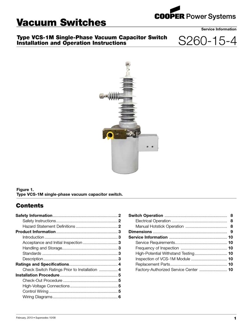 Cooper Power Systems VCS-1M User manual