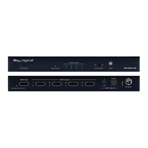 Key Digital KD-DA1x2X User manual