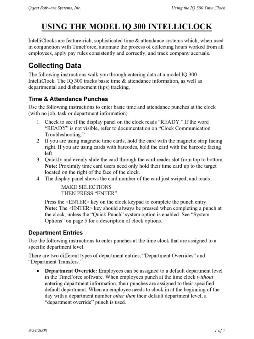 Qqest Software Systems IQ 300 User manual