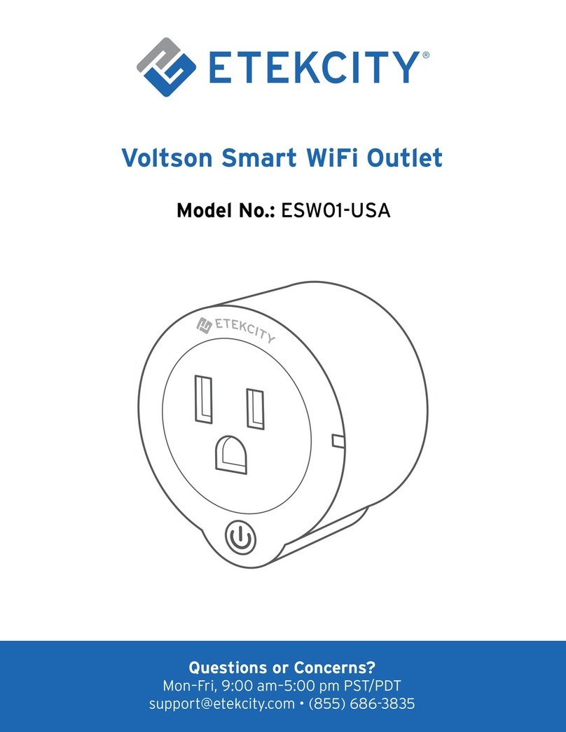 ETEKCITY Voltson Smart WiFi Outlet manual