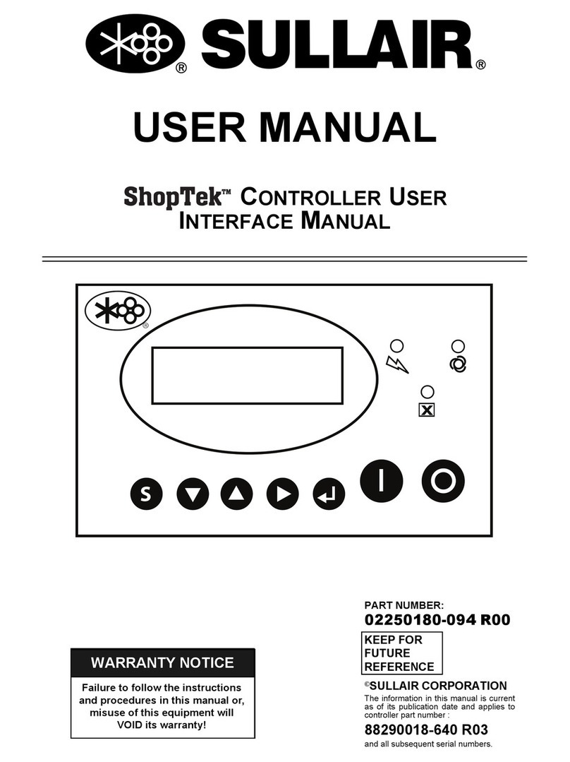 Sullair ShopTek User manual Sullair ShopTek User manual