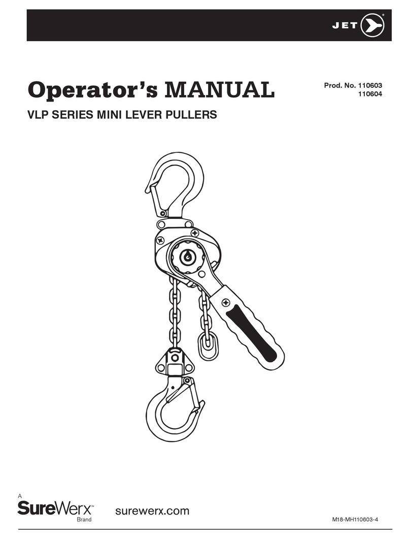 Jet SureWerx VLP Series Operator's manual