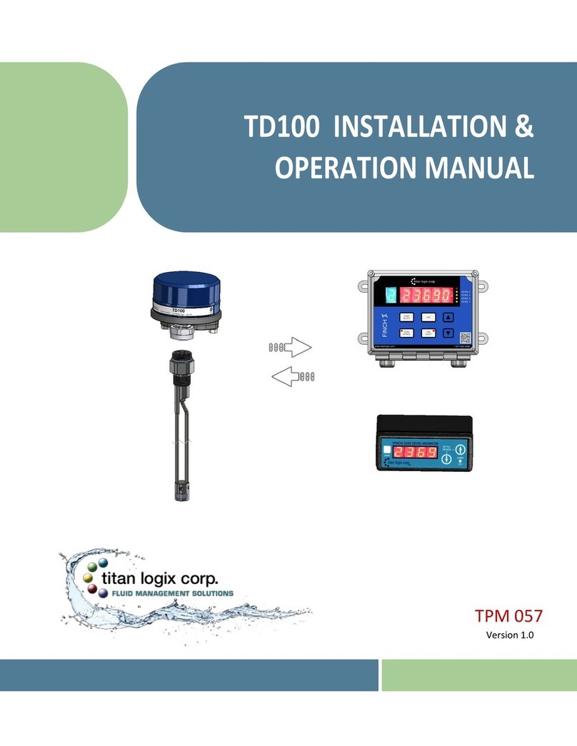 Titan Logix Corp TD100 Installation and operation manual