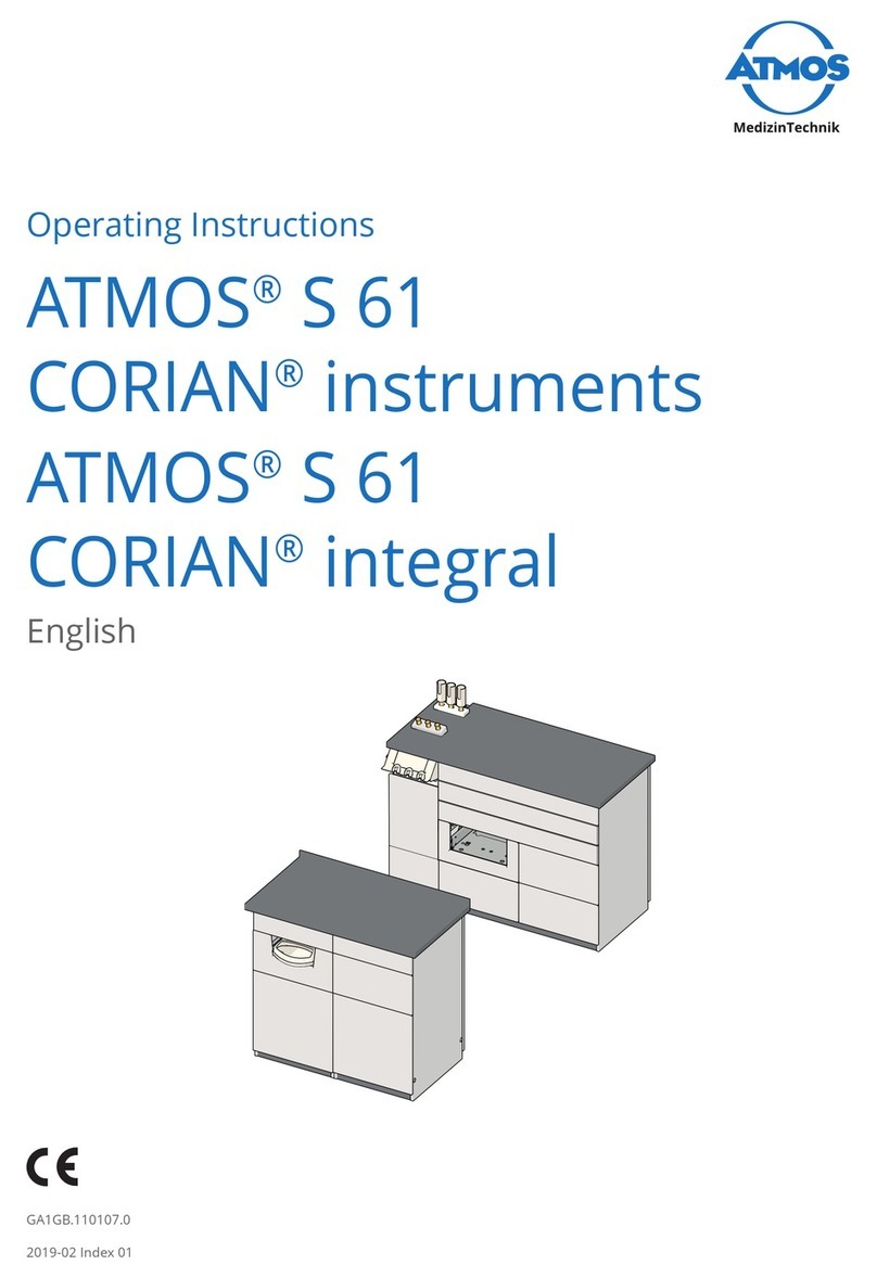 Atmos S 61 Corian Series User manual Atmos S 61 Corian Series User manual