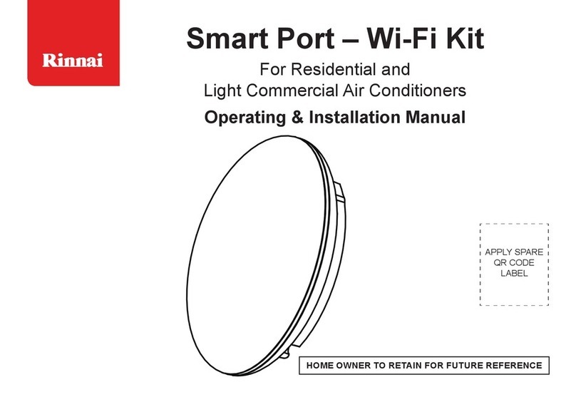 Rinnai Smart Port WF-60A1 Operating & installation manual