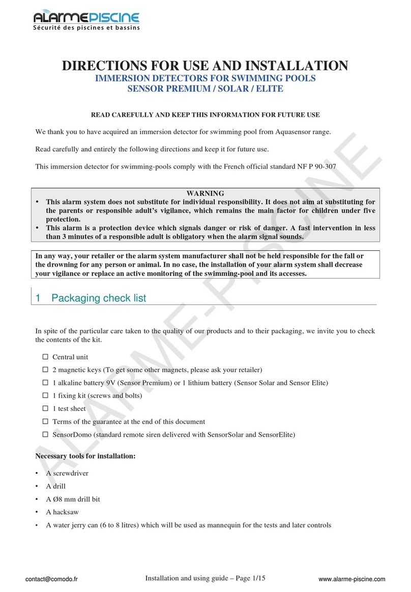 MG International SENSOR SOLAR Use and installation  manual