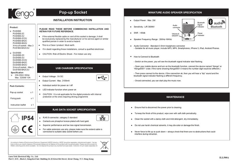 Kengo PUSXBS User manual