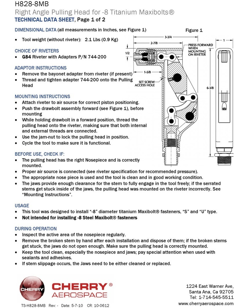 Cherry Aerospace H828-8MB Instruction Manual