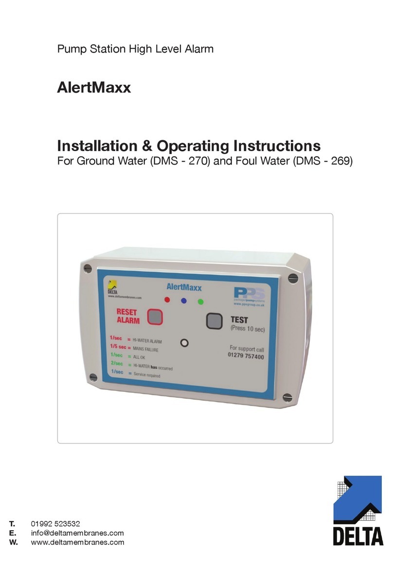 Delta AlertMaxx DMS-270 Installation & operating instructions