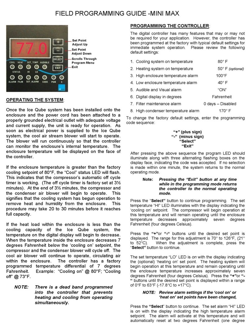 Ice Qube MINI MAX Programming guide