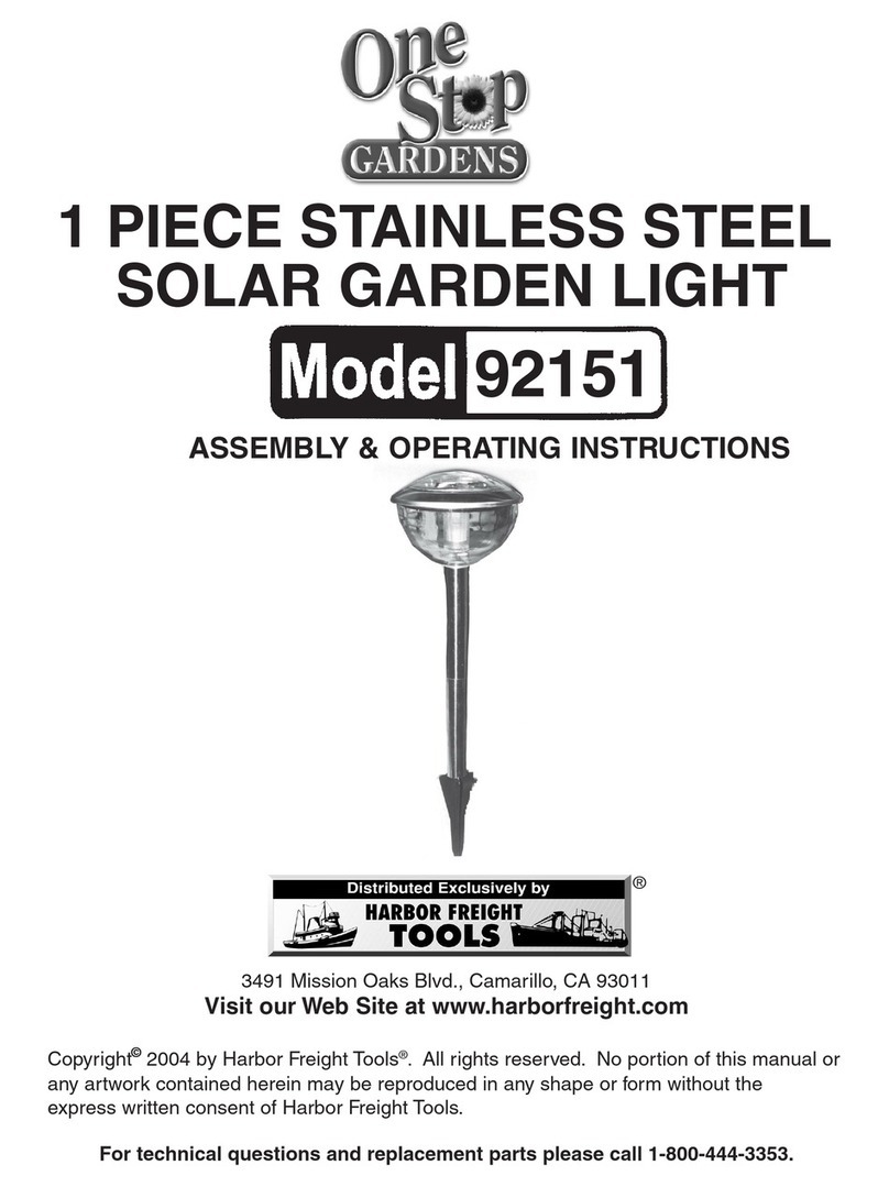 Harbor Freight Tools One Stop Gardens 92151 Assembly & operating instructions Harbor Freight Tools One Stop Gardens 92151 Assembly & operating instructions