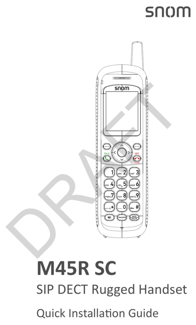 Snom M45R SC Quick installation guide