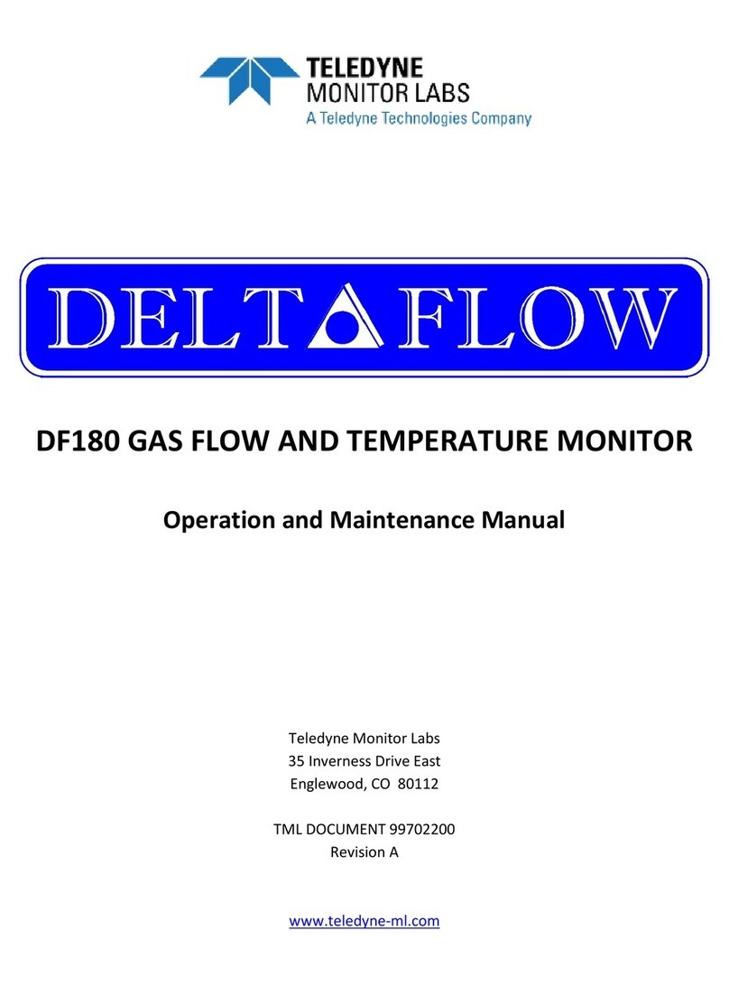 Teledyne Deltaflow DF180 User manual Teledyne Deltaflow DF180 User manual