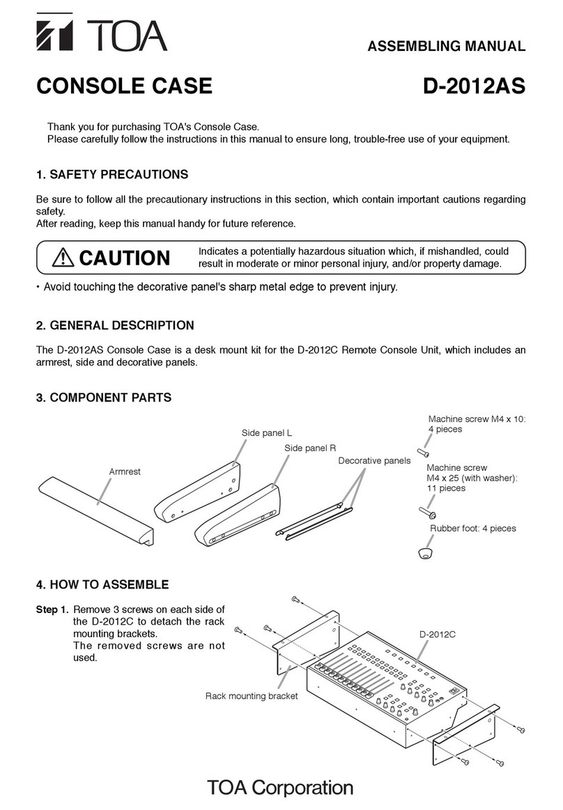 Toa D-2012AS Assembling manual