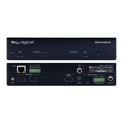 Key Digital KD-Pro4x1X User manual Key Digital KD-Pro4x1X User manual