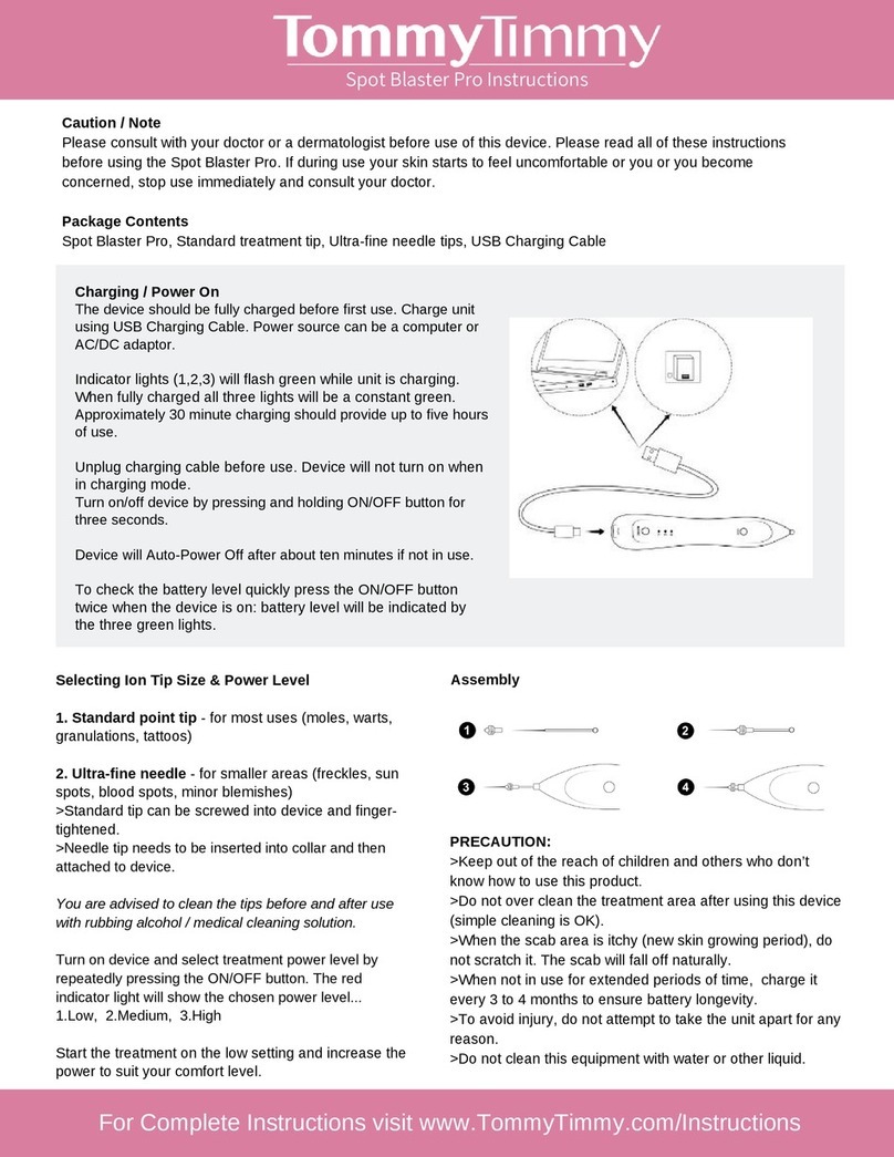Tommy Timmy Spot Blaster Pro User manual