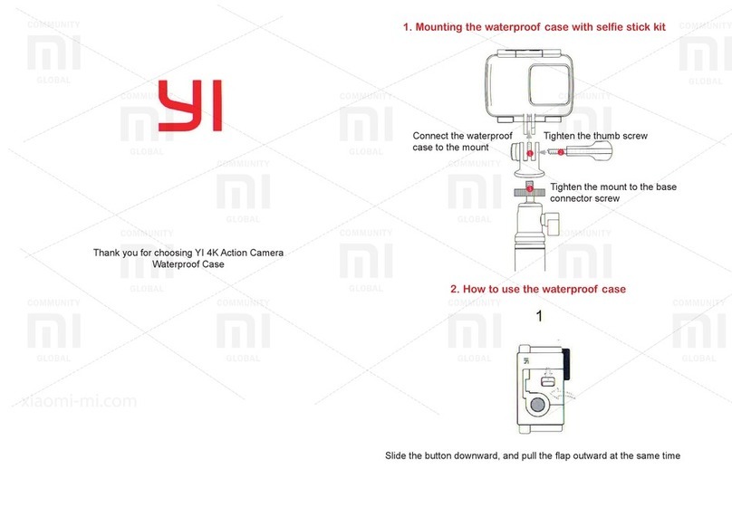 Xiaomi YI 4K Action Camera Waterproof Case user manual