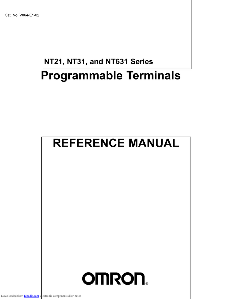 Omron NT631 Series Reference manual