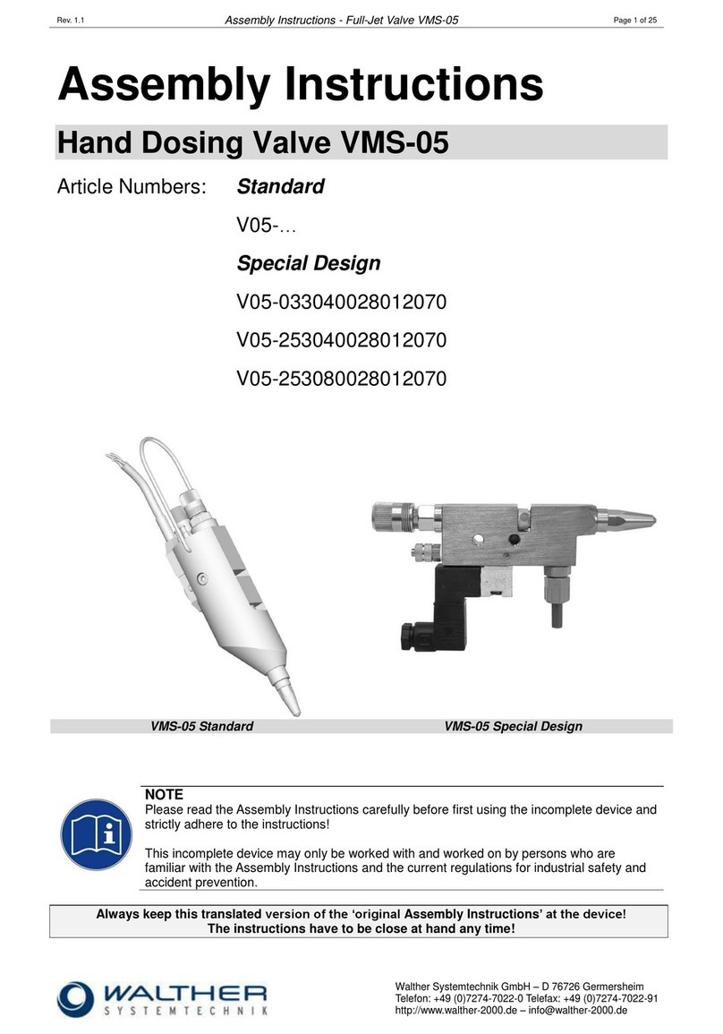 Walther Systemtechnik VMS-05 User manual