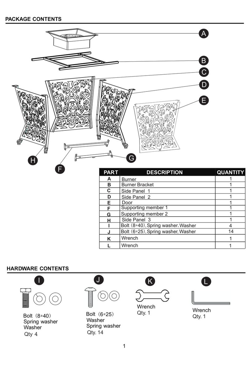 Paragon Casual P33142G Assembly instructions