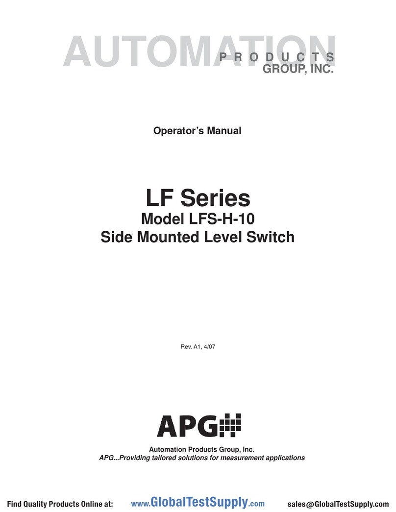 APG LF Series Operator's manual APG LF Series Operator's manual