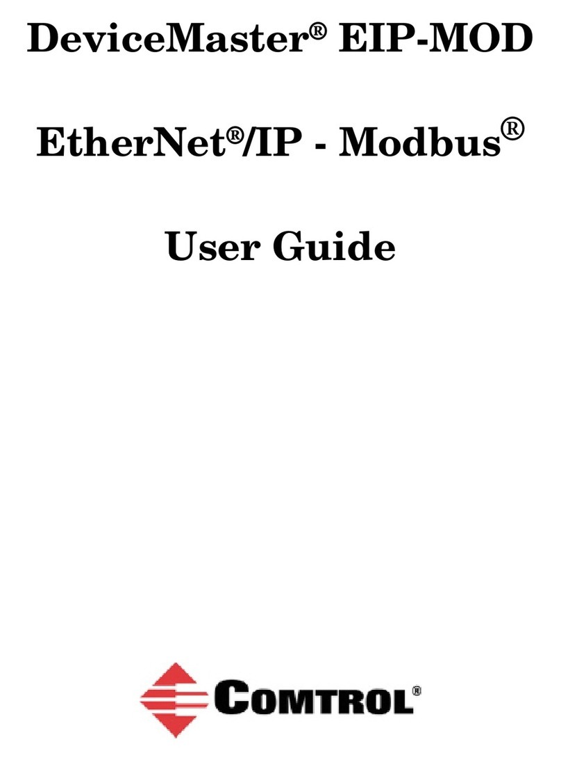 Comtrol DeviceMaster EtherNet/IP-Modbus EIP-MOD User manual