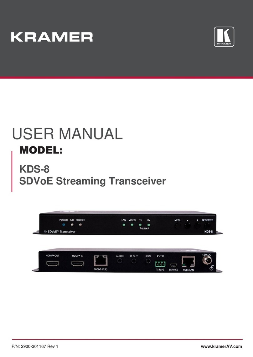 Kramer KDS-8 user manual