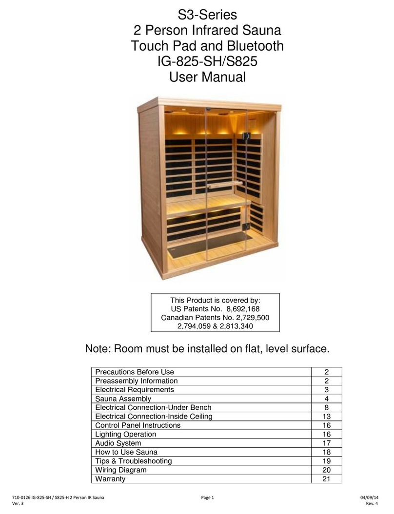 Saunatec S3 Series user manual