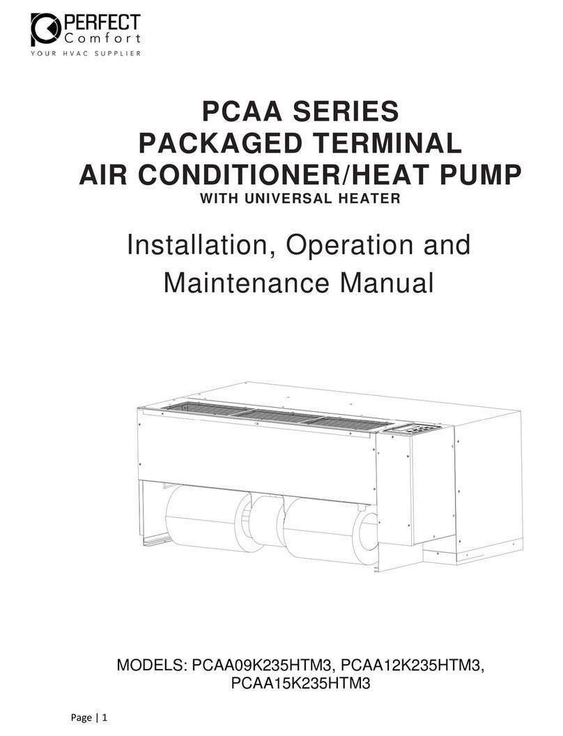 Perfect Comfort PCAA Series Installation, operation and maintenance manual Perfect Comfort PCAA Series Installation, operation and maintenance manual