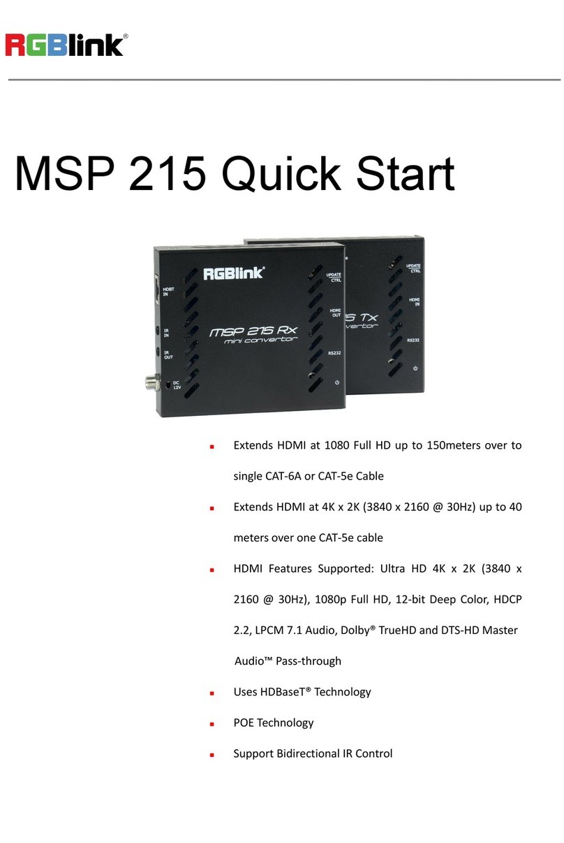 RGBlink MSP 215 quick start
