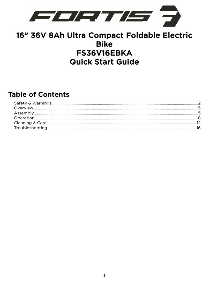 Fortis FS36V16EBKA quick start guide