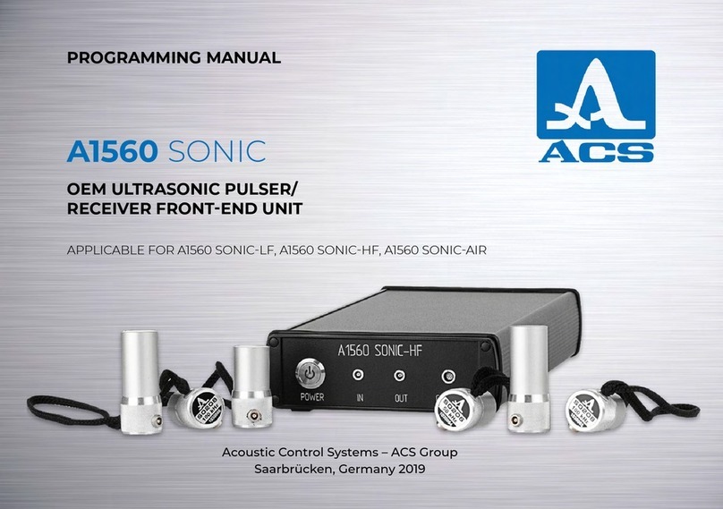 ACS A1560 SONIC-LF Owner's manual