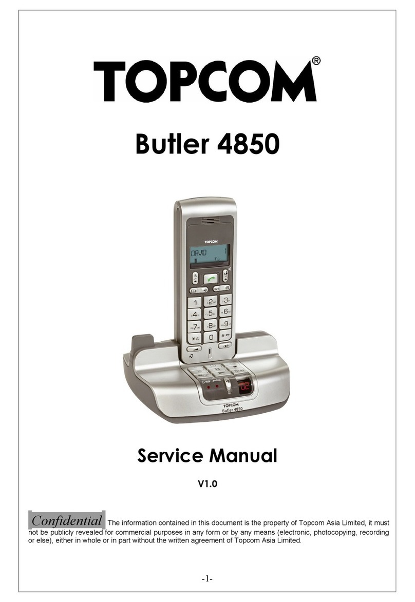 Topcom BUTLER 4850 Service manual