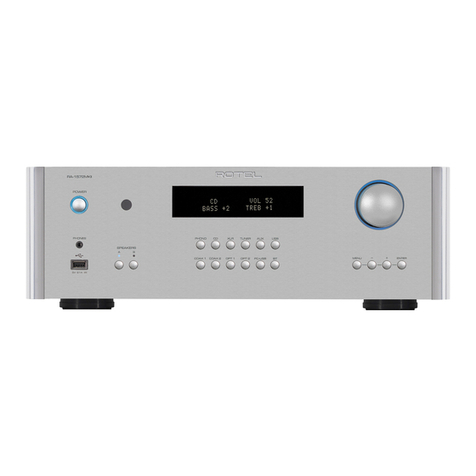 Rotel RA-1572 owner's manual