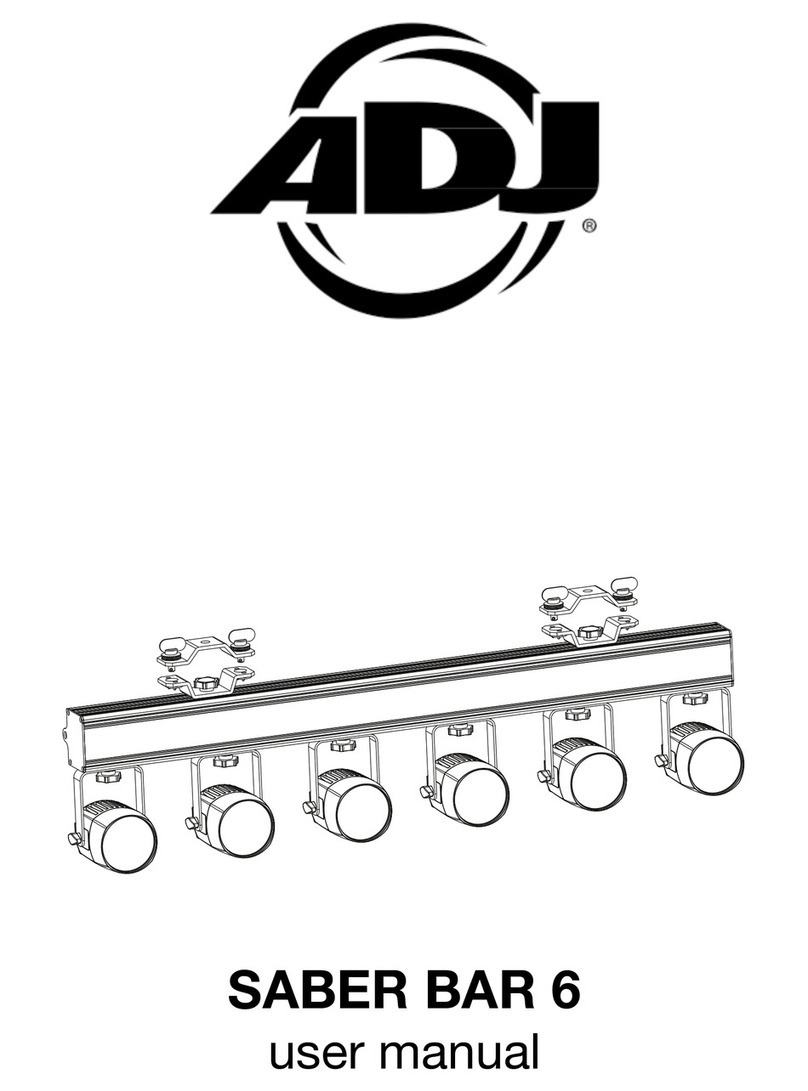 ADJ SABER BAR 6 User manual