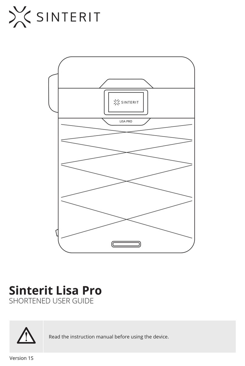 SINTERIT Lisa Pro Shortened User Guide