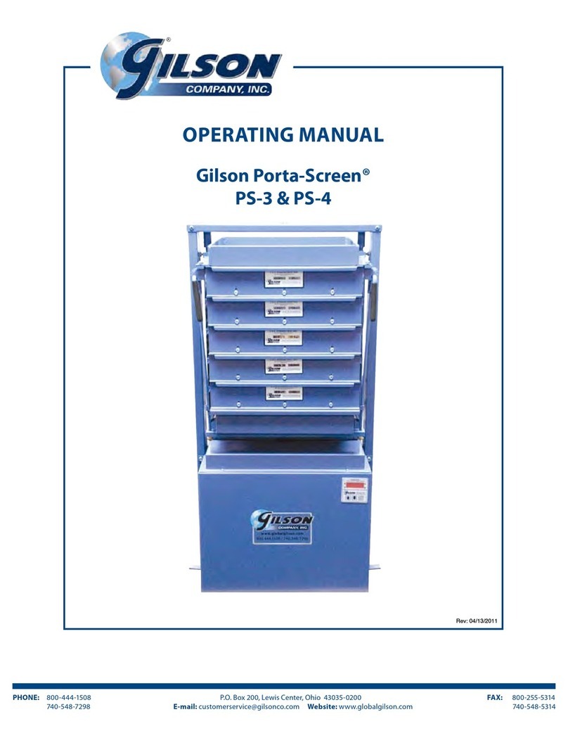 Gilson Porta-Screen PS-3 operating manual