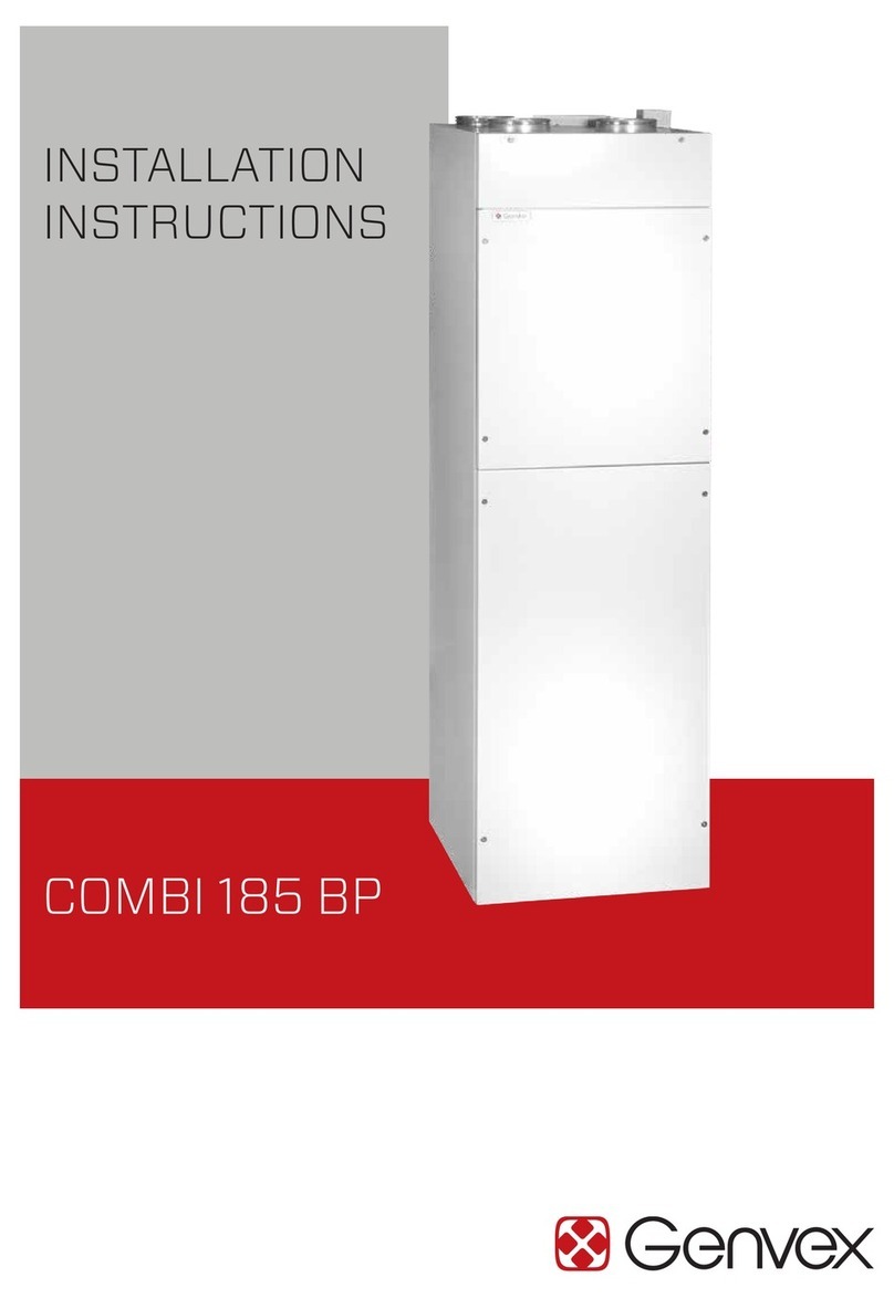 Genvex COMBI 185 BP installation instructions