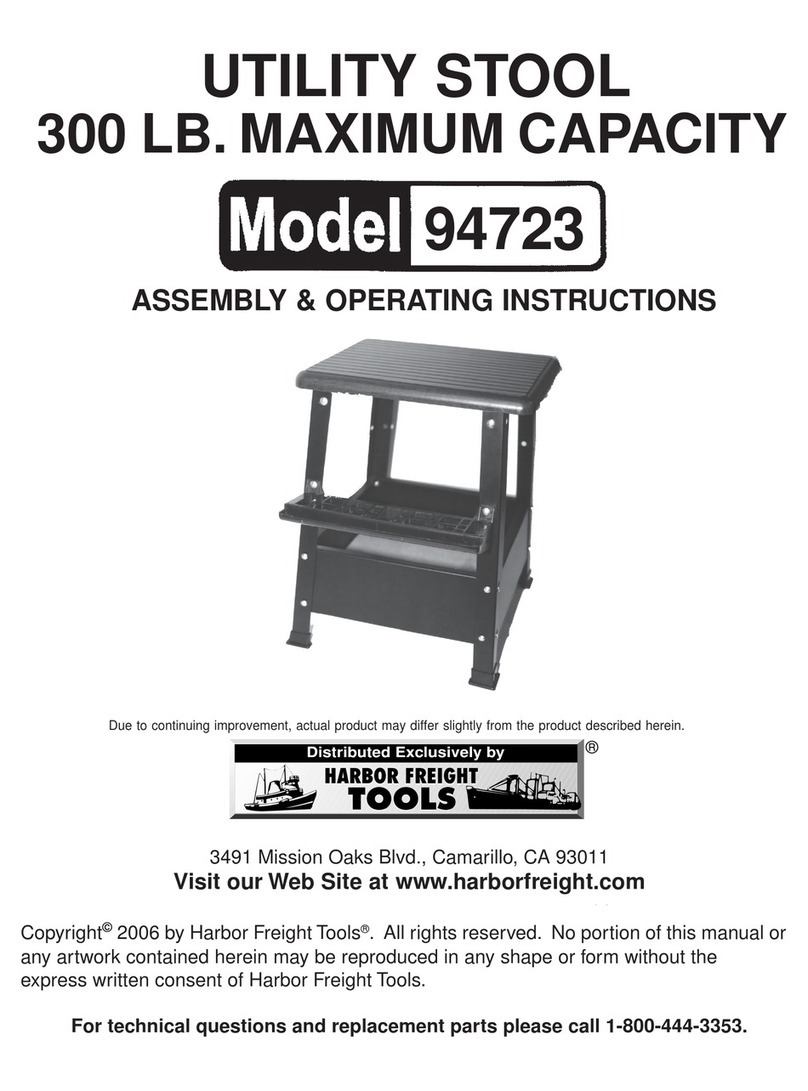 Harbor Freight Tools 94723 Assembly & operating instructions