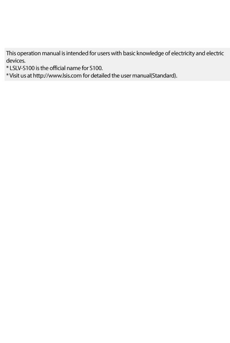 LSIS LSLV-S100 Series User manual