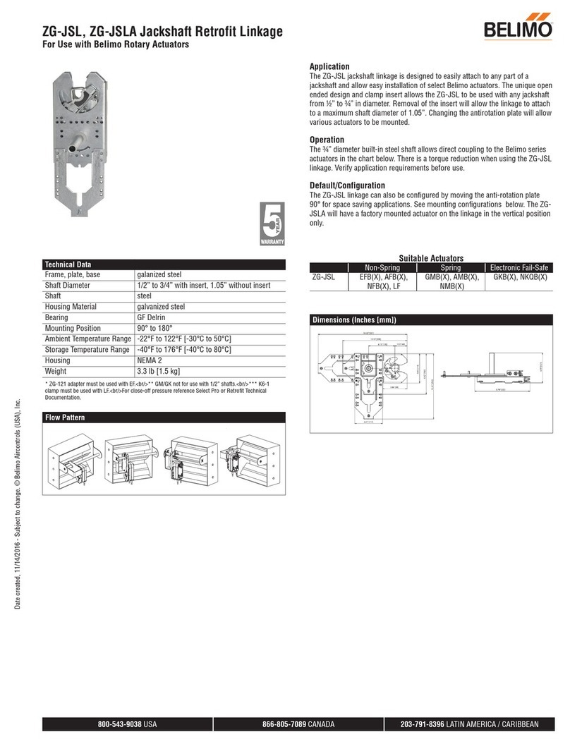 Belimo ZG-JSL Technical data