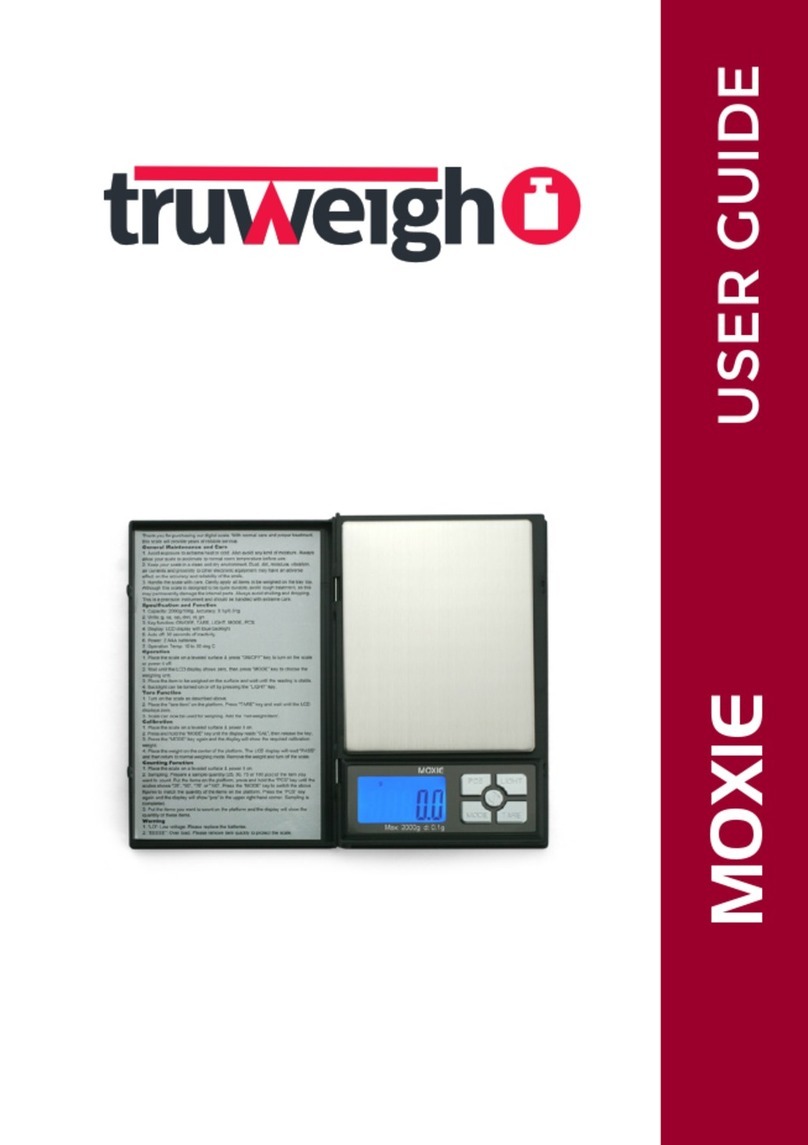 Truweigh MOXIE user guide