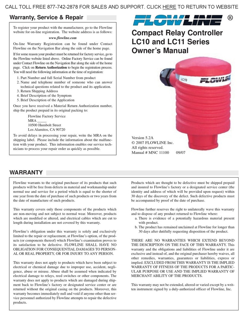 FlowLine LC11 Series owner's manual FlowLine LC11 Series owner's manual