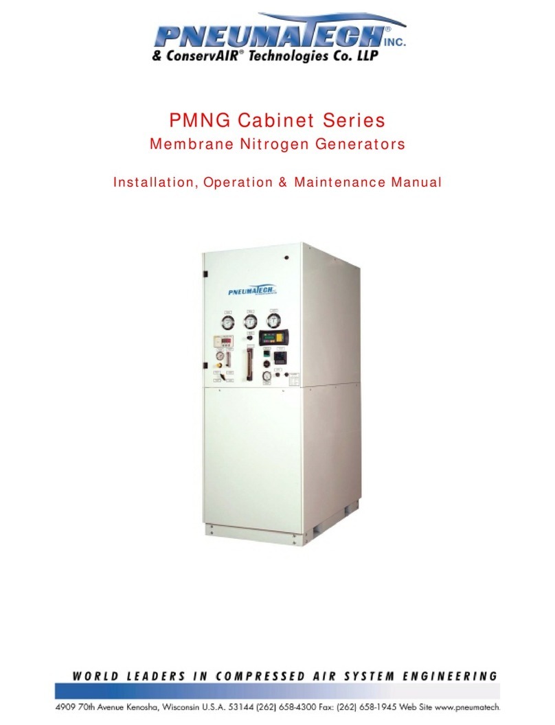 Pneumatech PMNG-800HP Installation, operation & maintenance manual