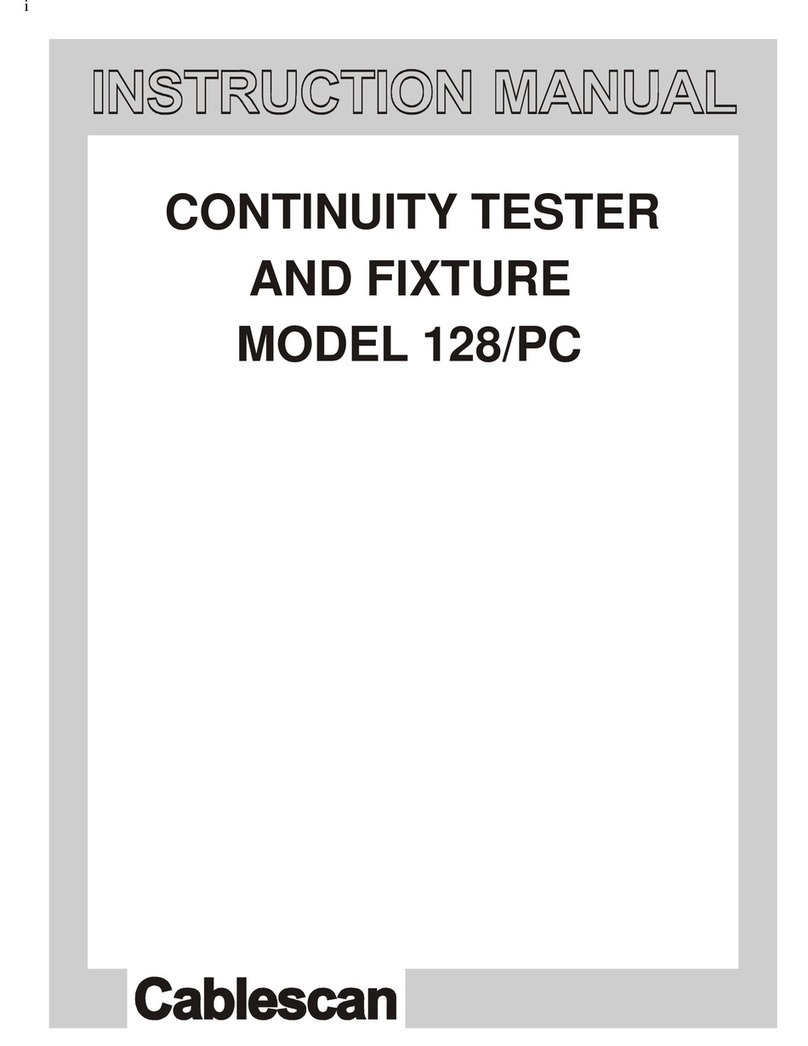 Cablescan 128/PC User manual